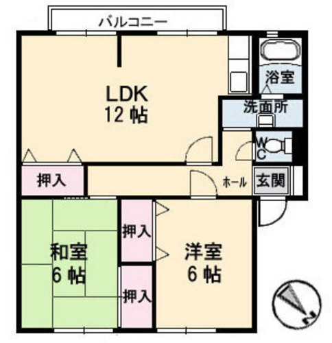 mdサンガーデンひあさ2LDK